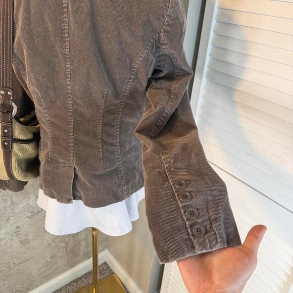 Brown H&M corduroy retro jacket - Picture 7 of 8